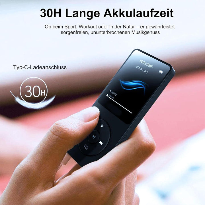 MP3 Player Bluetooth, Wodgreat Kinder MP4 / MP3-Player mit 32GB SD Karte Verlustfreier Musik Player