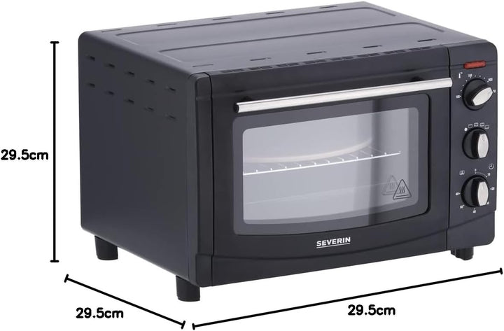 SEVERIN Back- und Toastofen mit Umluftfunktion, Mini Backofen, Heissluftofen mit 20 L Kapazität, 1.5