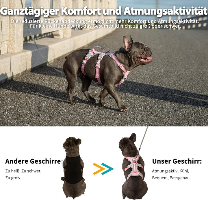 Huntboo Ausbruchsichere Geschirre für Hunde, No Escape Hundegeschirr, No Pull Hundegeschirr für Gros