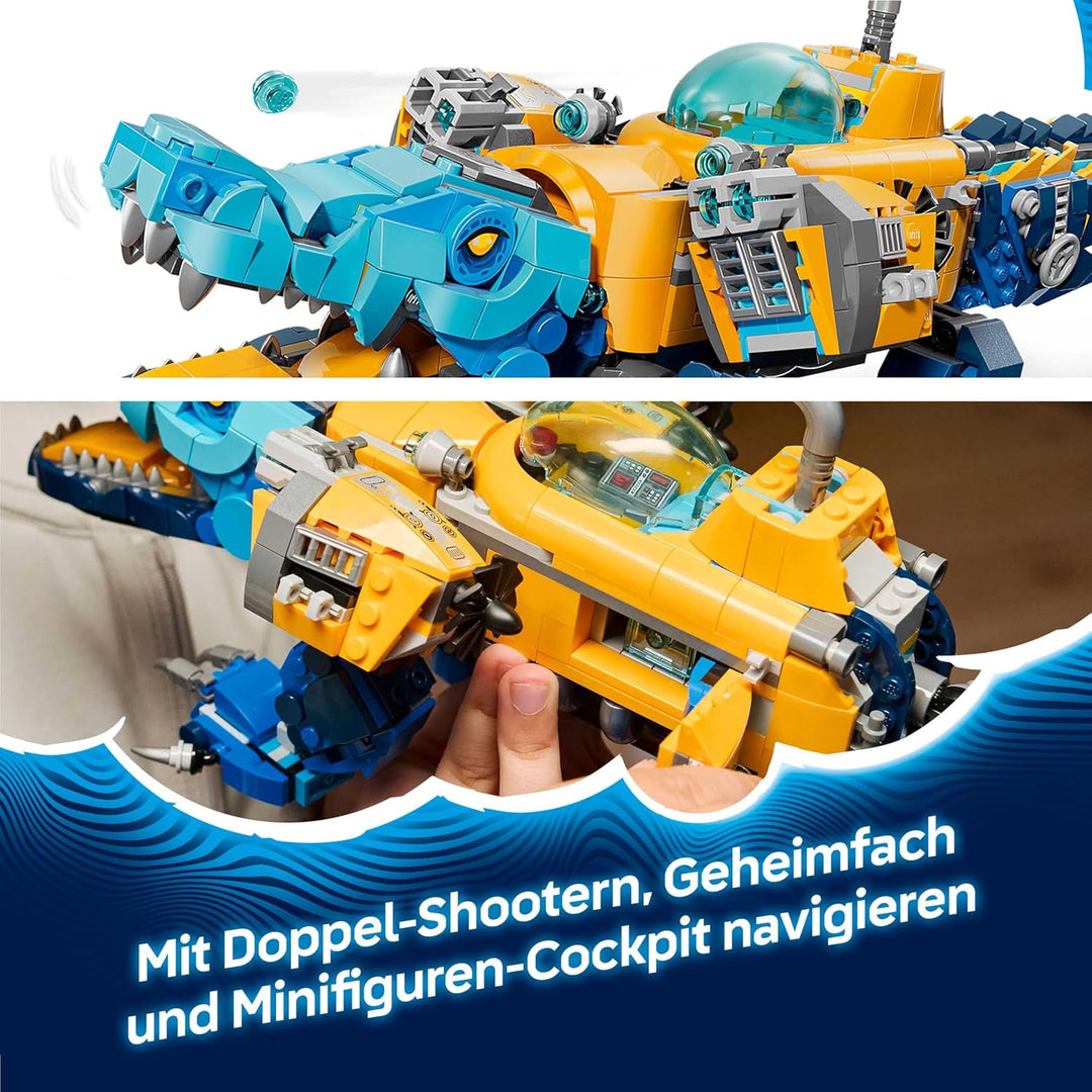 LEGO DREAMZzz 2in1 Krokodil-U-Boot - Spielzeug verwandelbar in Adler-U-Boot - inkl. 3 Minifiguren, 2
