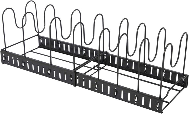 EYEPOWER Teleskop Pfannen Organizer - 30-57cm Topfdeckel Aufbewahrung - XL Topf Regal für Schublade