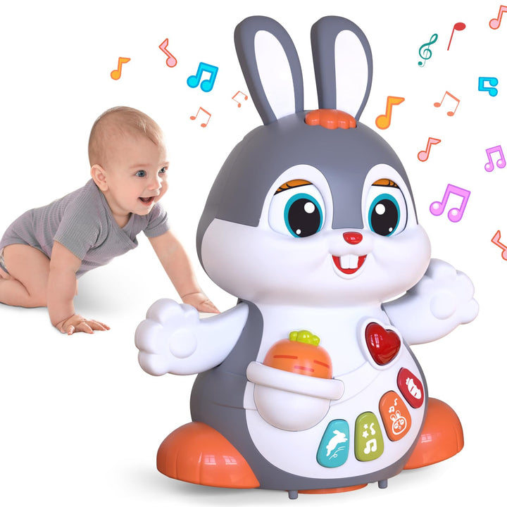 MOONTOY Musikspielzeug ab 1 Jahr, Oster Spielzeug Baby, Krabbelspielzeug ab 6 7 8 9 10 12 18 Monate,