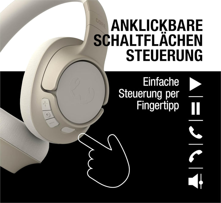 Fresh 'n Rebel Clam Core Bluetooth kopfhörer Over Ear mit ENC-Mikrofon (perfekte Anrufe), Kabellose