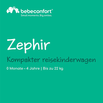 Bebeconfort Zephir, kompakter Baby Kinderwagen, 0–4 Jahre (bis zu 22 kg), leichter Reise Buggy (4,5