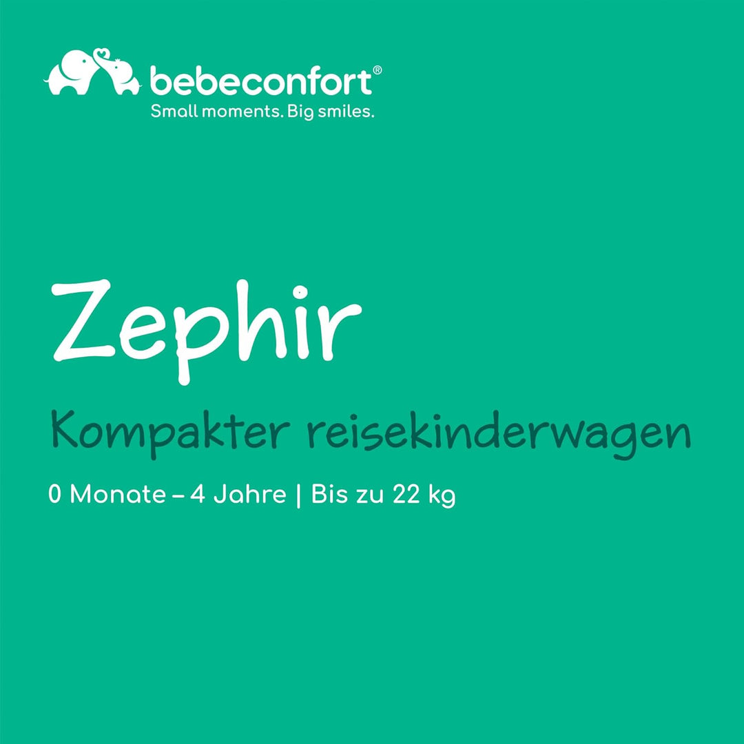 Bebeconfort Zephir, kompakter Baby Kinderwagen, 0–4 Jahre (bis zu 22 kg), leichter Reise Buggy (4,5