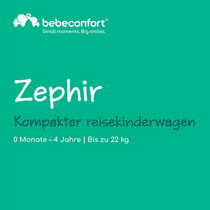 Bebeconfort Zephir, kompakter Baby Kinderwagen, 0–4 Jahre (bis zu 22 kg), leichter Reise Buggy (4,5