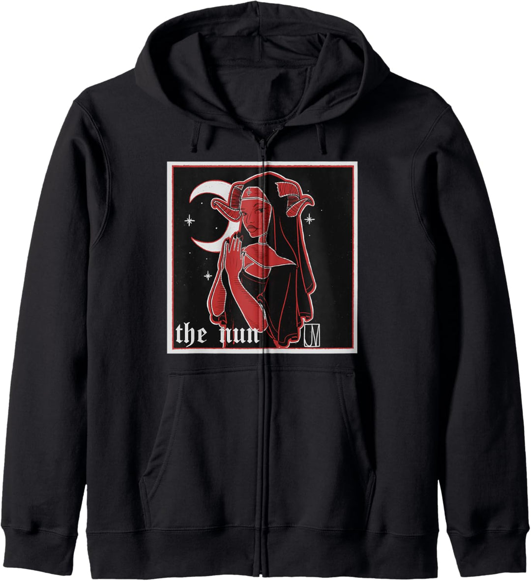 Nonne Kirche Religion Teufel Gothic Satan E-Girl Kapuzenjacke