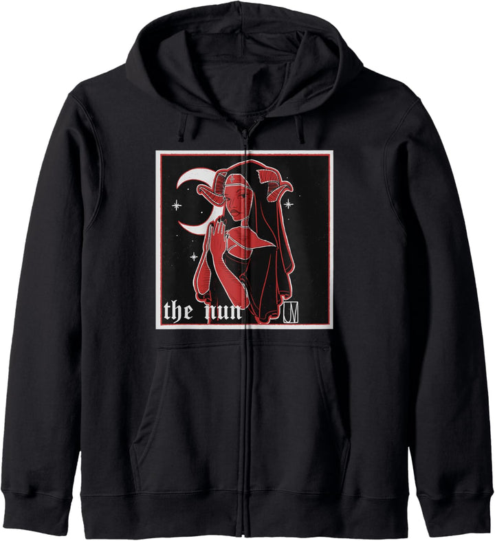 Nonne Kirche Religion Teufel Gothic Satan E-Girl Kapuzenjacke