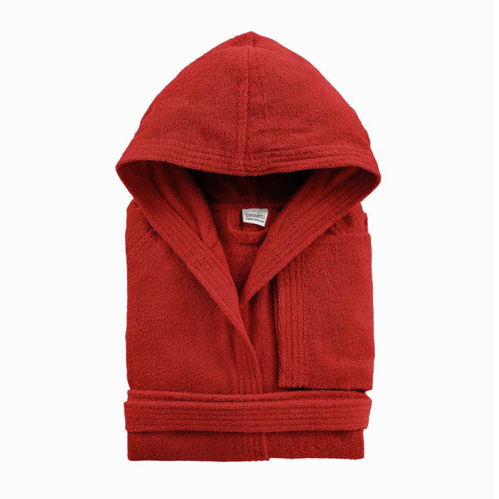 Bassetti Time Bademantel mit Kapuze, Unisex, erhältlich in den Grössen S, M, L, XL, XXL, Material: M