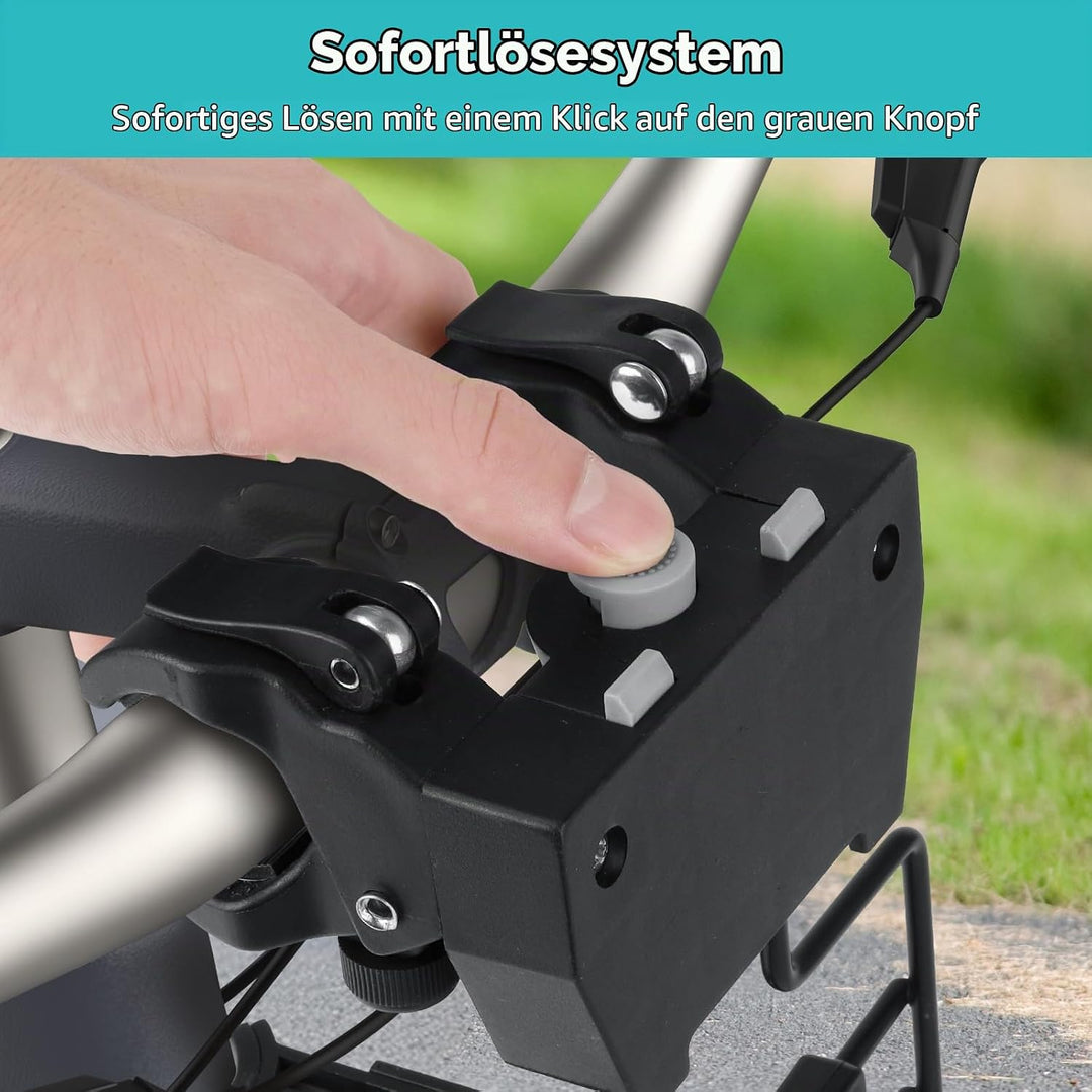 L-förmige Halterung Φ55mm, Fahrradzubehör für Haustiere, POM- und Metall-Material,Maximale Tragfähig
