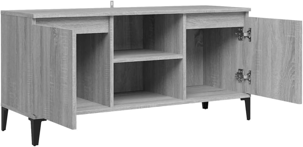 vidaXL TV Schrank mit Metallbeinen Lowboard TV Möbel Tisch Board Sideboard Fernsehtisch Fernsehschra