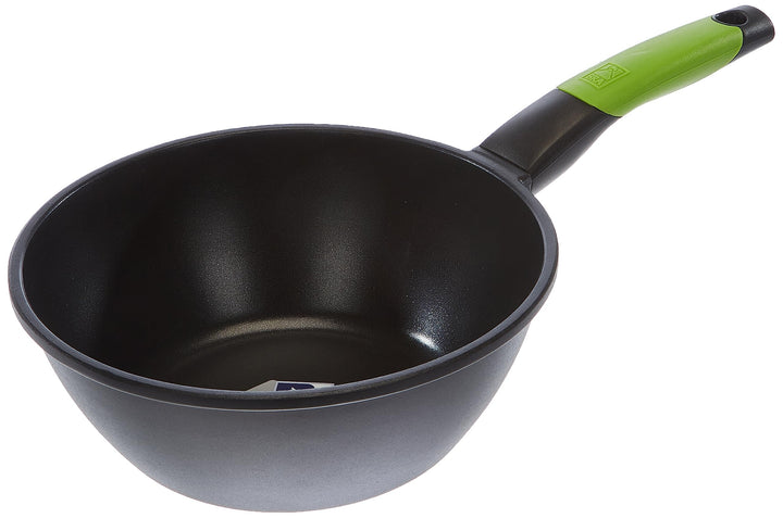 BRA Prior Wok, 24 cm, aus Aluminiumguss, mit Antihaftbeschichtung Teflon Classic Wok 24 cm, Wok 24 c