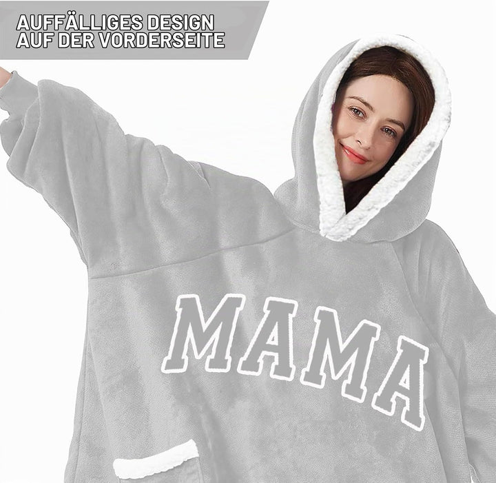 Geschenke für Mama, Hoodie Decke für Den Beste Mama, Muttertagsgeschenke Geburtstagsgeschenk für Mam