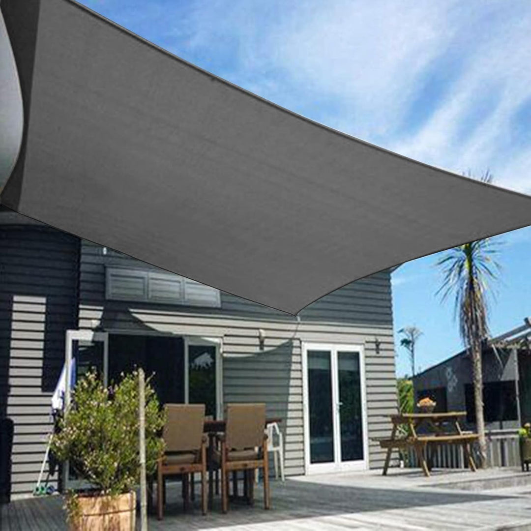 HENG FENG Sonnensegel Rechteckig 2x4m HDPE Sonnenschutz Windschutz Atmungsaktiv mit UV Schutz für Ba