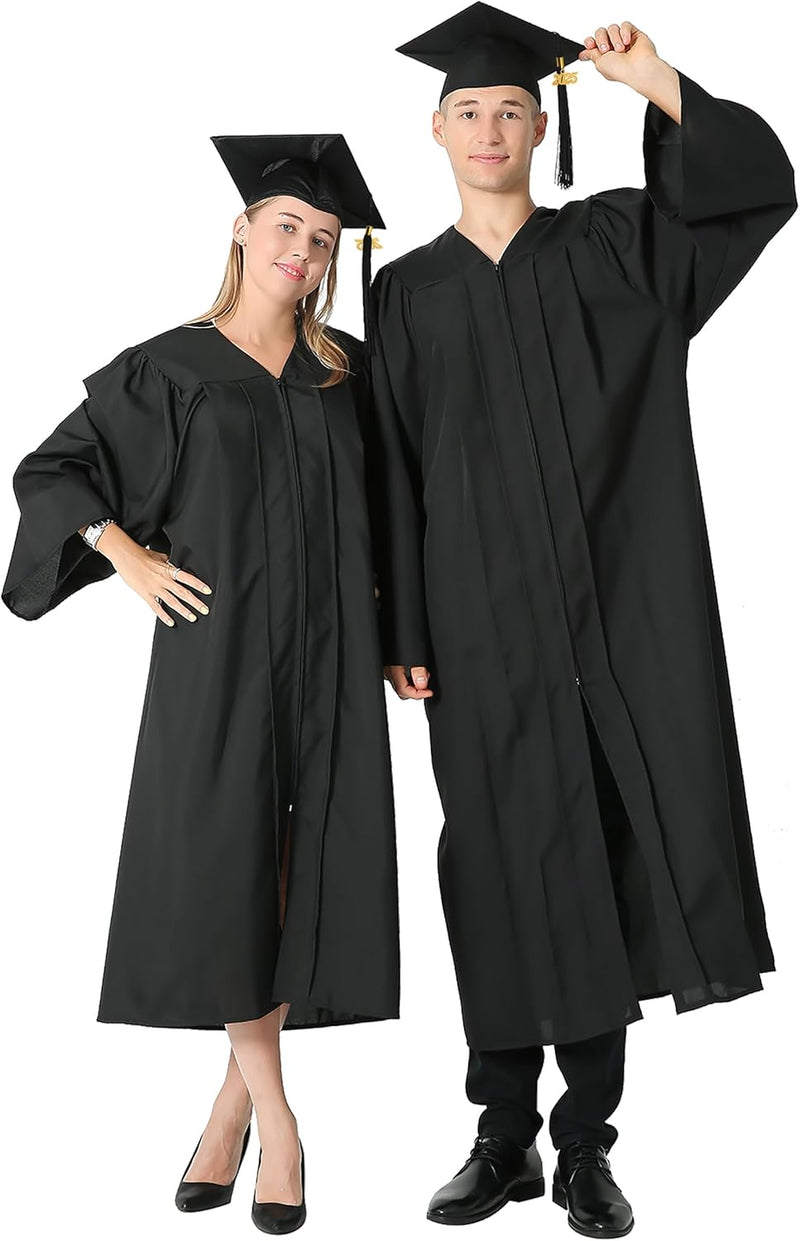 GraduationMall Abschluss Talar Doktorhut und Quaste 2024 für Hochschule und Bachelor Akademischer Ta