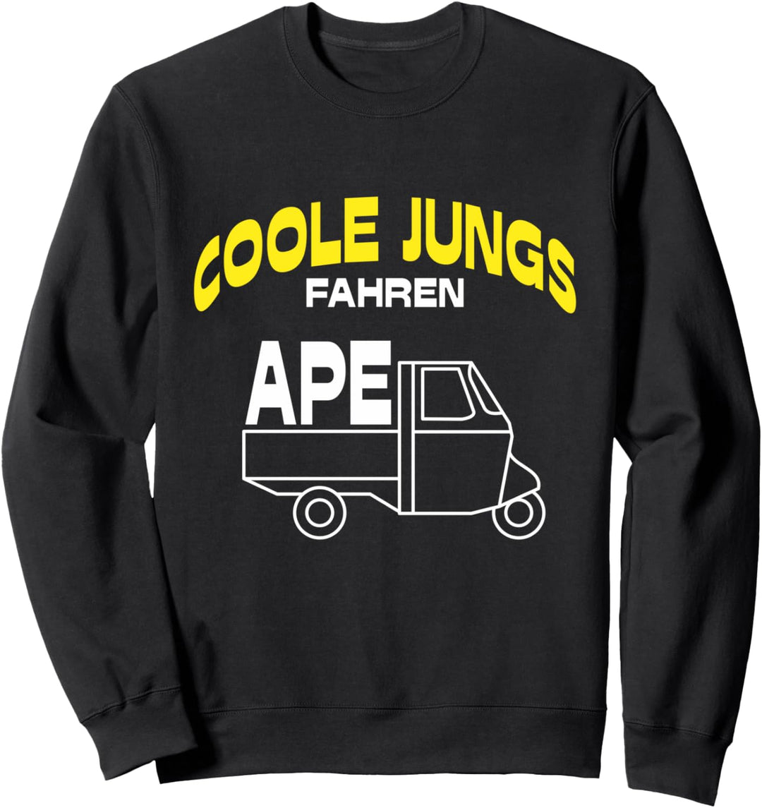 Coole Jungs Fahren APE 50 TM Lustiger Spruch Dreirad APE Sweatshirt