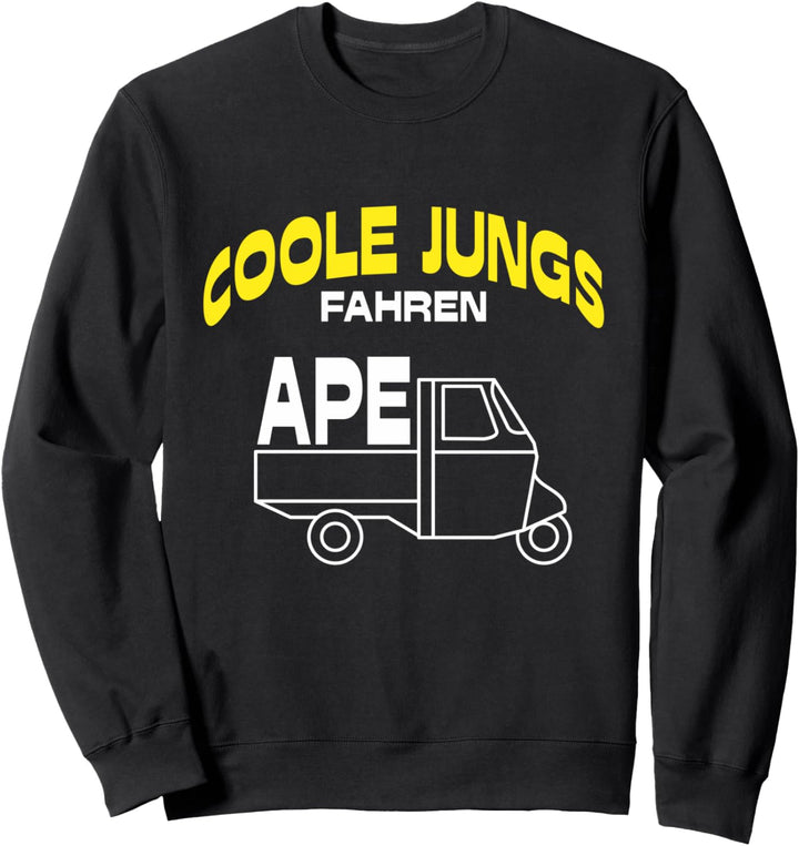 Coole Jungs Fahren APE 50 TM Lustiger Spruch Dreirad APE Sweatshirt