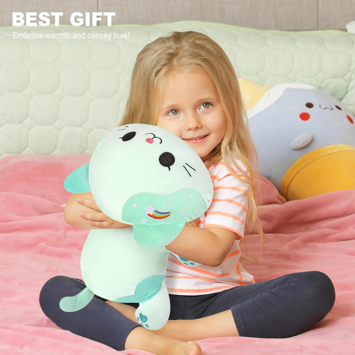 shownicer Plüschtier Katze Kuscheltier Stofftier Kawaii Katze Plüsch Kissen Spielzeug Kätzchen Plüsc