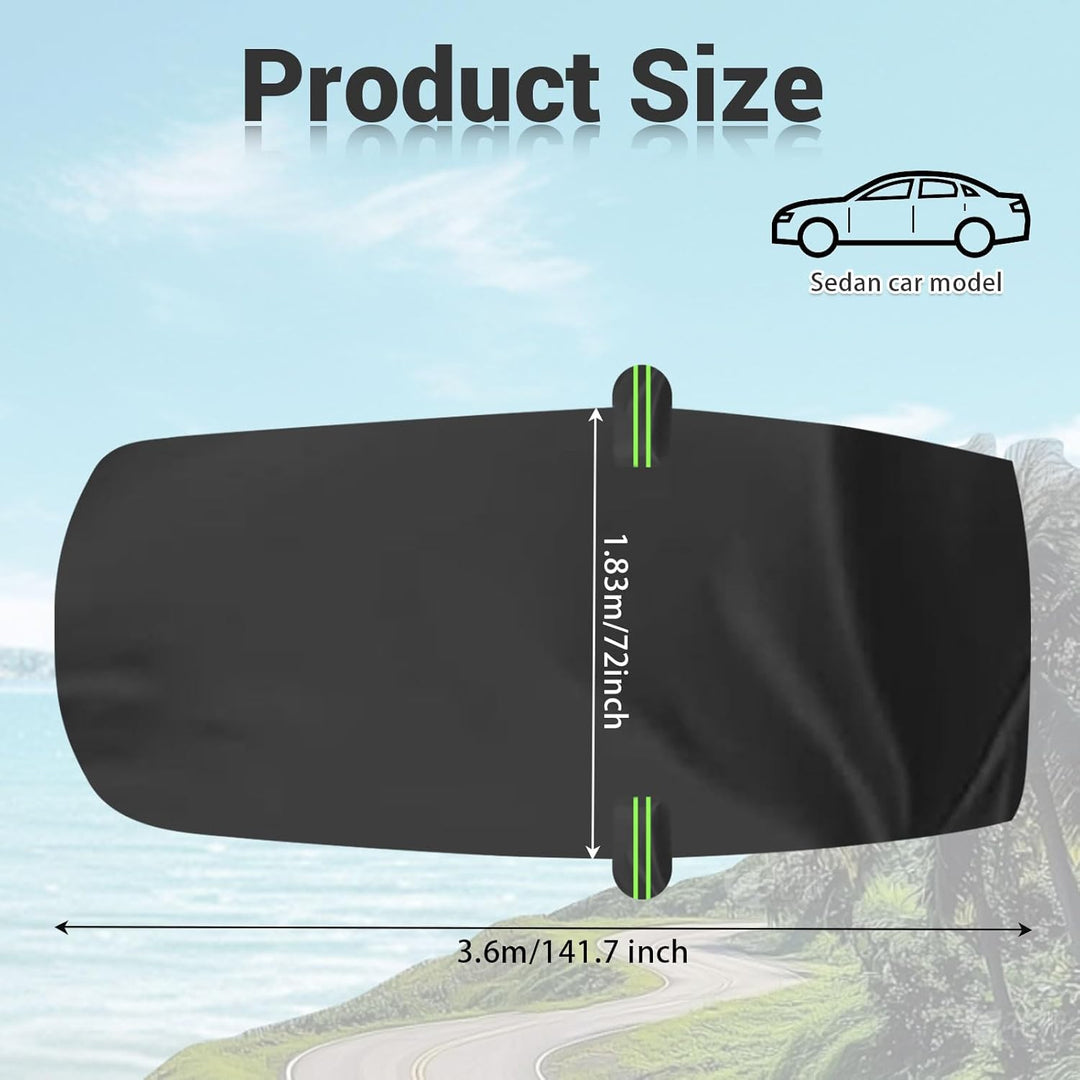Auto Halbgarage Wasserdicht Universal Halbgarage Autoabdeckung, Abdeckplane Auto All Weather, Wasser