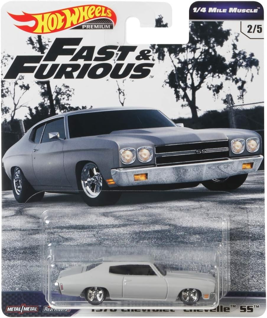 Hot Wheels 1970 Chevrolet Chevelle SS Fast & Furious 1/4 Mile Muscle 2/5 1:64 GBW86 GBW75