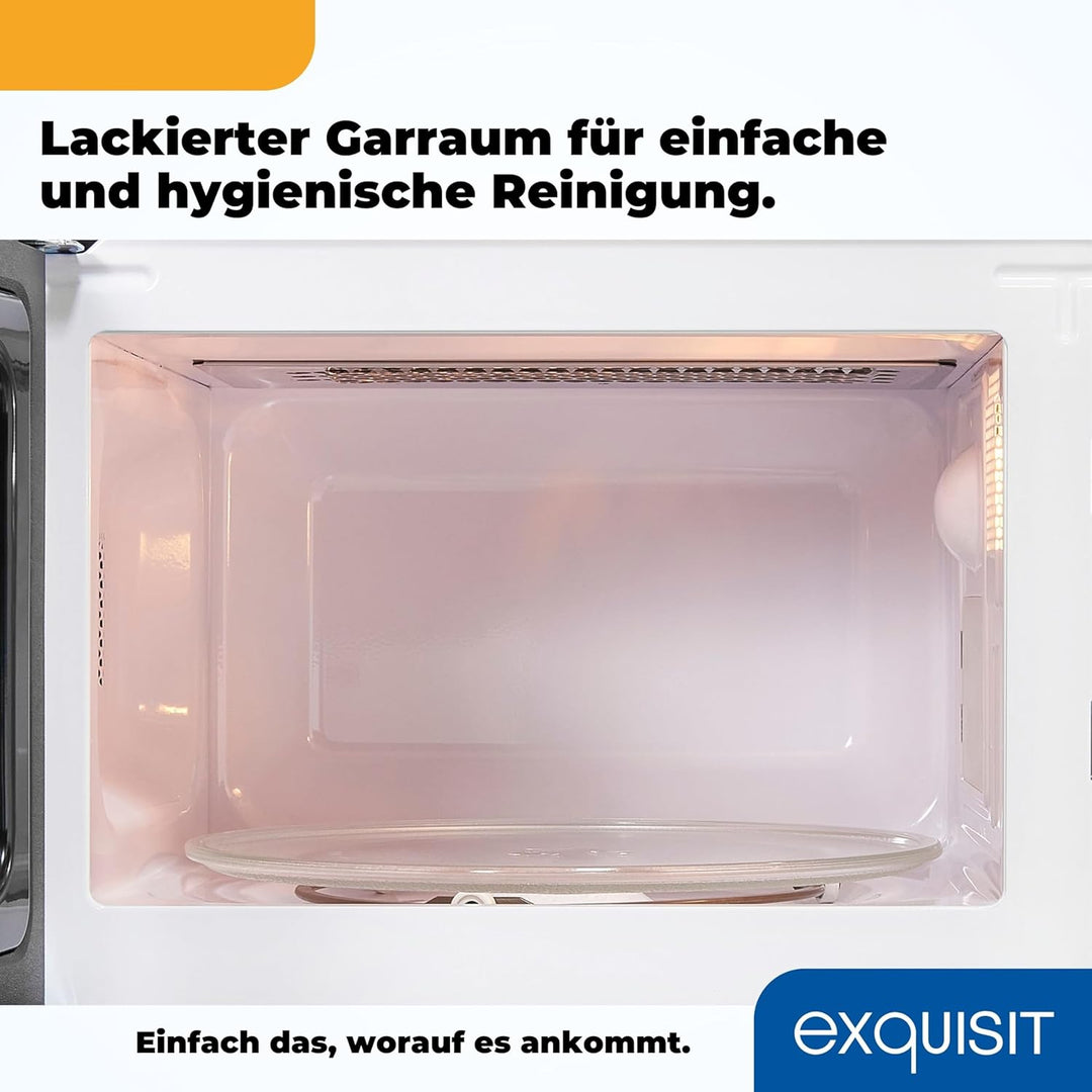 Exquisit Mikrowelle MW2070-3GDIsi | 1000 Watt | Timer | Schnellstart