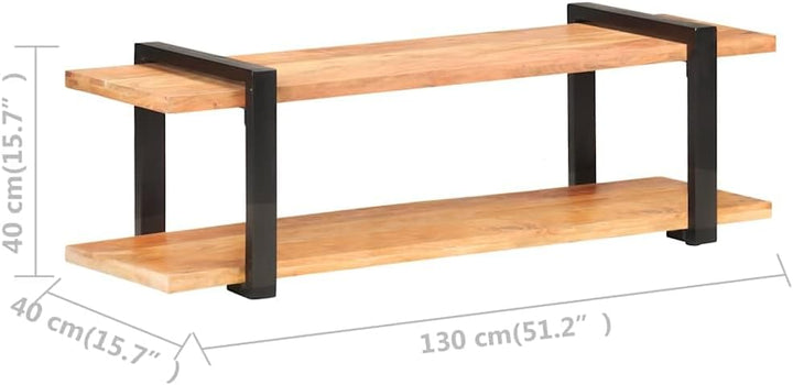 vidaXL Akazienholz Massiv TV Schrank Lowboard TV Möbel Tisch Board Sideboard Fernsehtisch Fernsehsch