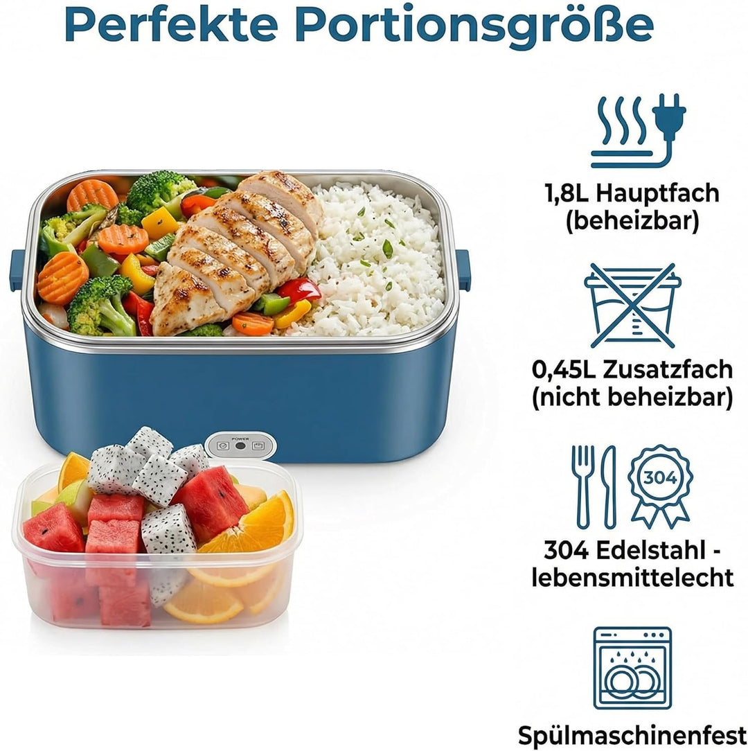 Elektrische Lunchbox 100W 3-in-1 12V/24V/220V Lunchbox Elektrisch 1,8L Grosskapazität Leicht zu Rein