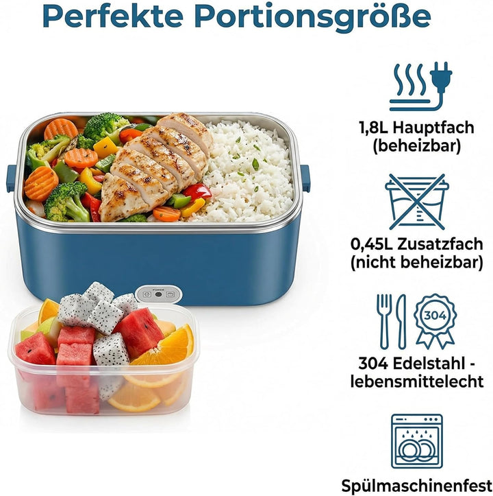 Elektrische Lunchbox 100W 3-in-1 12V/24V/220V Lunchbox Elektrisch 1,8L Grosskapazität Leicht zu Rein