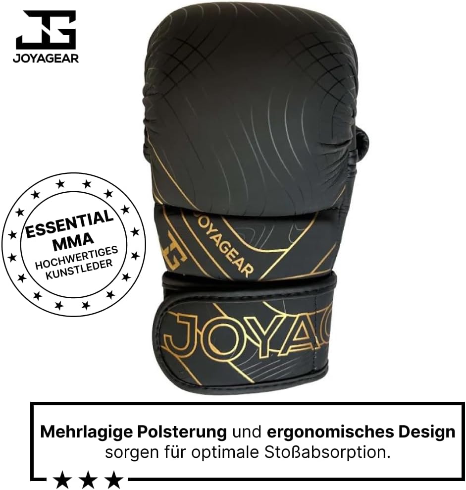 JOYAGEAR - MMA Handschuhe Essential - Hergestellt aus hochwertigem Kunstleder - Kampfsport Handschuh