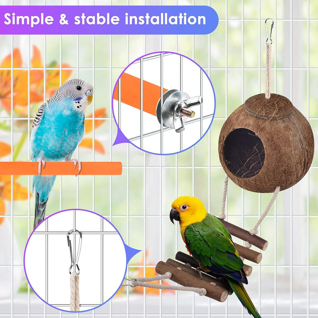 Vogelspielzeug, ERKOON Nymphensittich Futter Wellensittich Spielzeug Bird Feeder Toy for Parakeets P