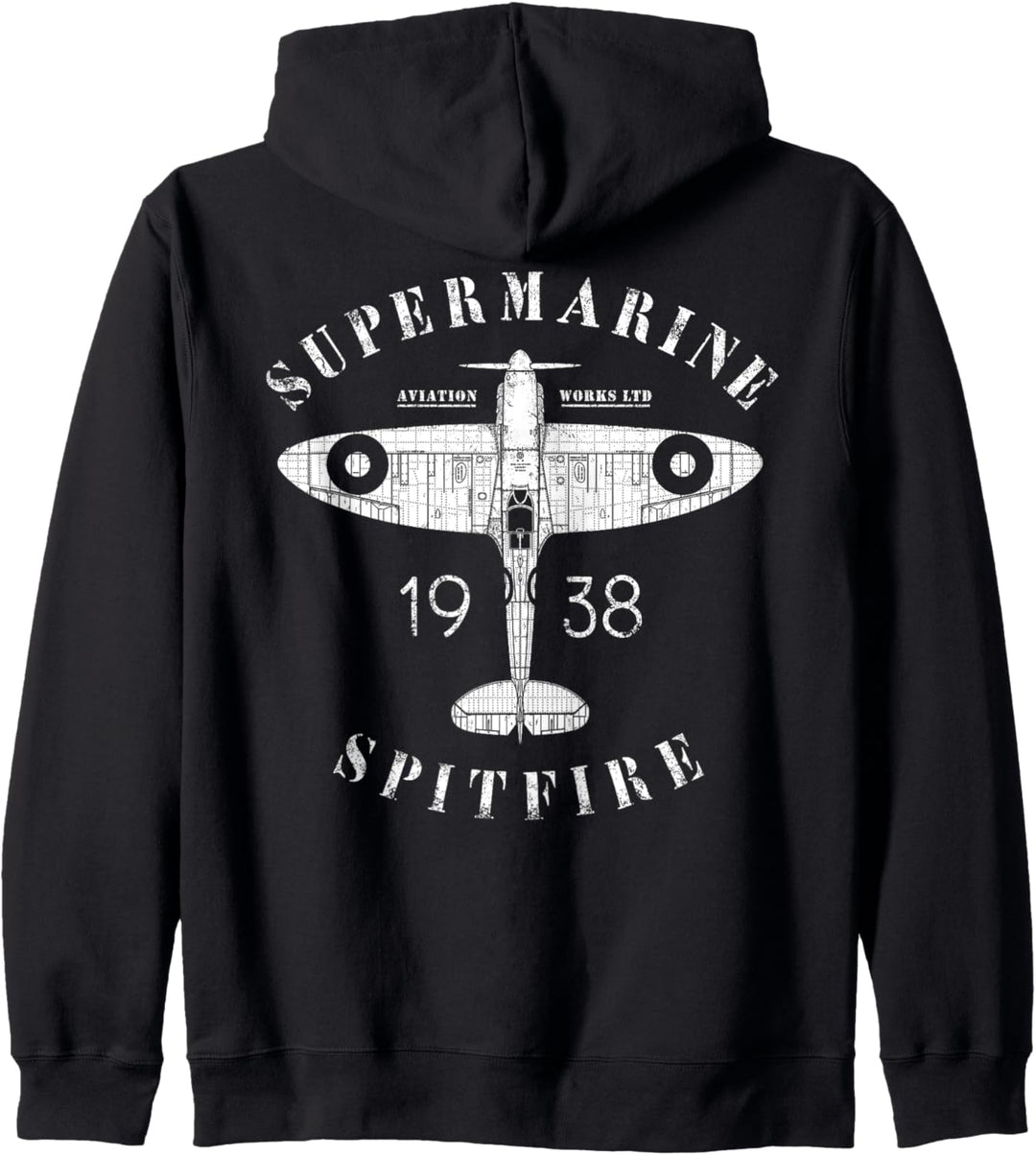 Spitfire RAF British WW2 Fighter Plane Supermarine Aviation Kapuzenjacke