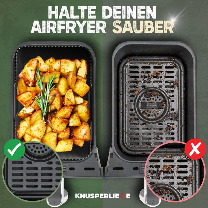 Ninja Heissluftfritteuse Zubehör Set | 24 Teilig | mit Ölsprüher uvm. XXL Airfryer für Foodi AF300EU