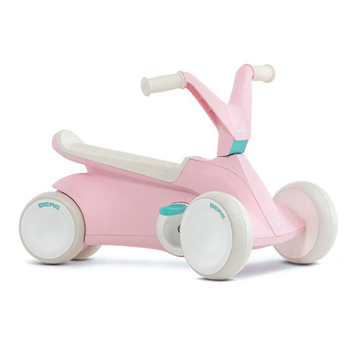 BERG GO2 2in1 Rutschauto Rosa | Kinderrutscher & Laufrad ab 1 Jahr | Kinderauto mit ausklappbaren Pe