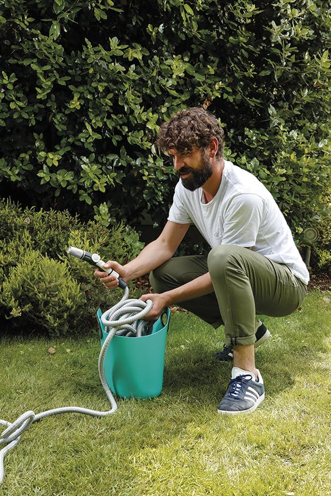 G.F. GF Garden Aquapop 30 Ausziehbarer Gartenschlauch, 30 Meter, gebrauchsfertig, mit praktischer Ta