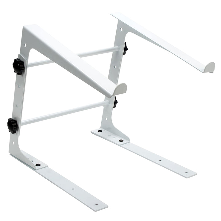 Fame Audio LS-1 SNOW Laptop Stand, Stabiler Verstellbarer, Ideal für DJs, Musiker, Techniker, Inklus