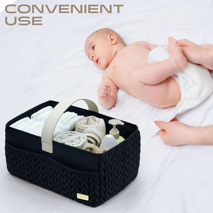 Baby-Wickelkorb, Aufbewahrungskorb für Neugeborene Jungen und Mädchen, Reisekorb für Feuchttücher, A