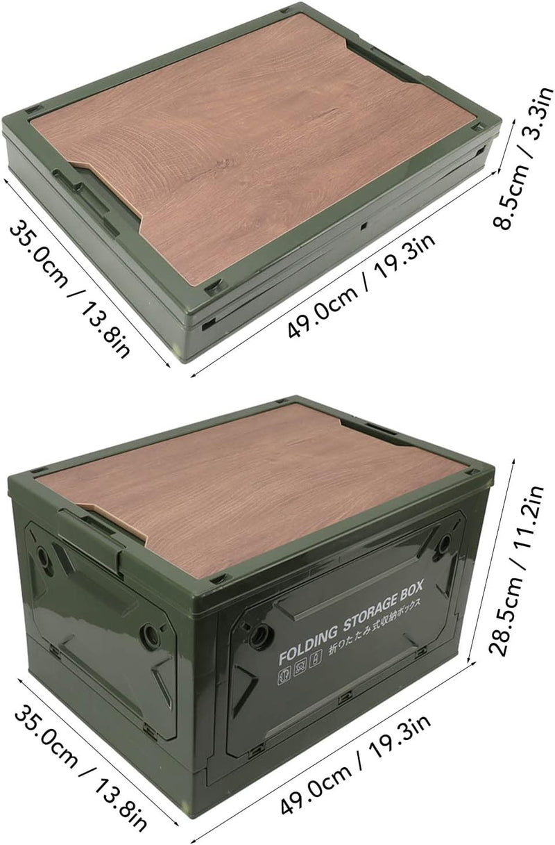 Shanrya Faltbare Aufbewahrungsbox, 5-türige Camping-Aufbewahrungsbox Modische 50L Grosse Kapazität f