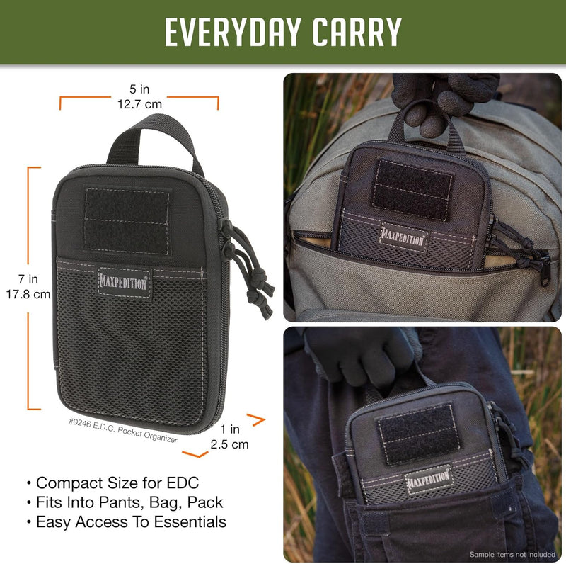 Maxpedition E.d.c. Pocket Organizer Tasche Standard-Grösse Schwarz, Standard-Grösse Schwarz