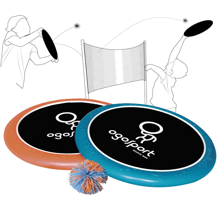 Schildkröt® Ogo Sport Set Mezo, 2 extra grosse Ogo Softdiscs Ø38cm, 1 Ball, der beliebte Spiel-Klass
