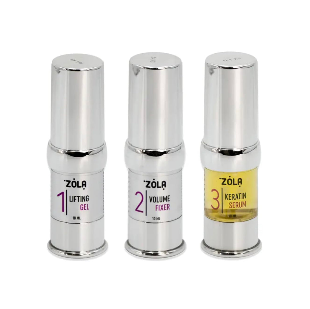 Zola Brow&Lash Laminiersystem Augenbrauen &Lash Lamination System, Nr. 1,2,3 a 10ml