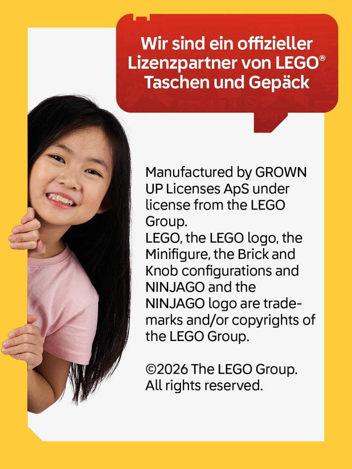 SKANDO BAGS LEGO® NINJAGO® Federmäppchen Junge gefüllt Kai – 3-Fach Federmappe mit 3 Fächern, Schulz