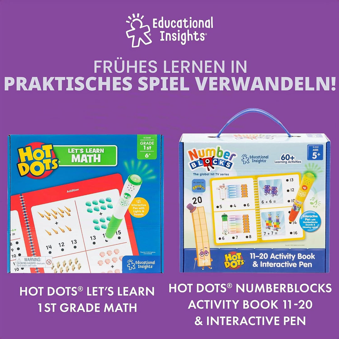 Learning Resources EI-2447 Hot Dots Wir wollen lesen Lernen, Grundschule, Aktivitätsbuch u. interakt