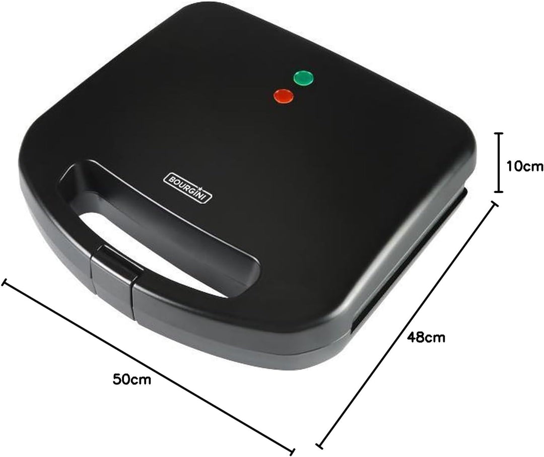 Bourgini Sandwich Maker XXL - Toaster - Schwarz