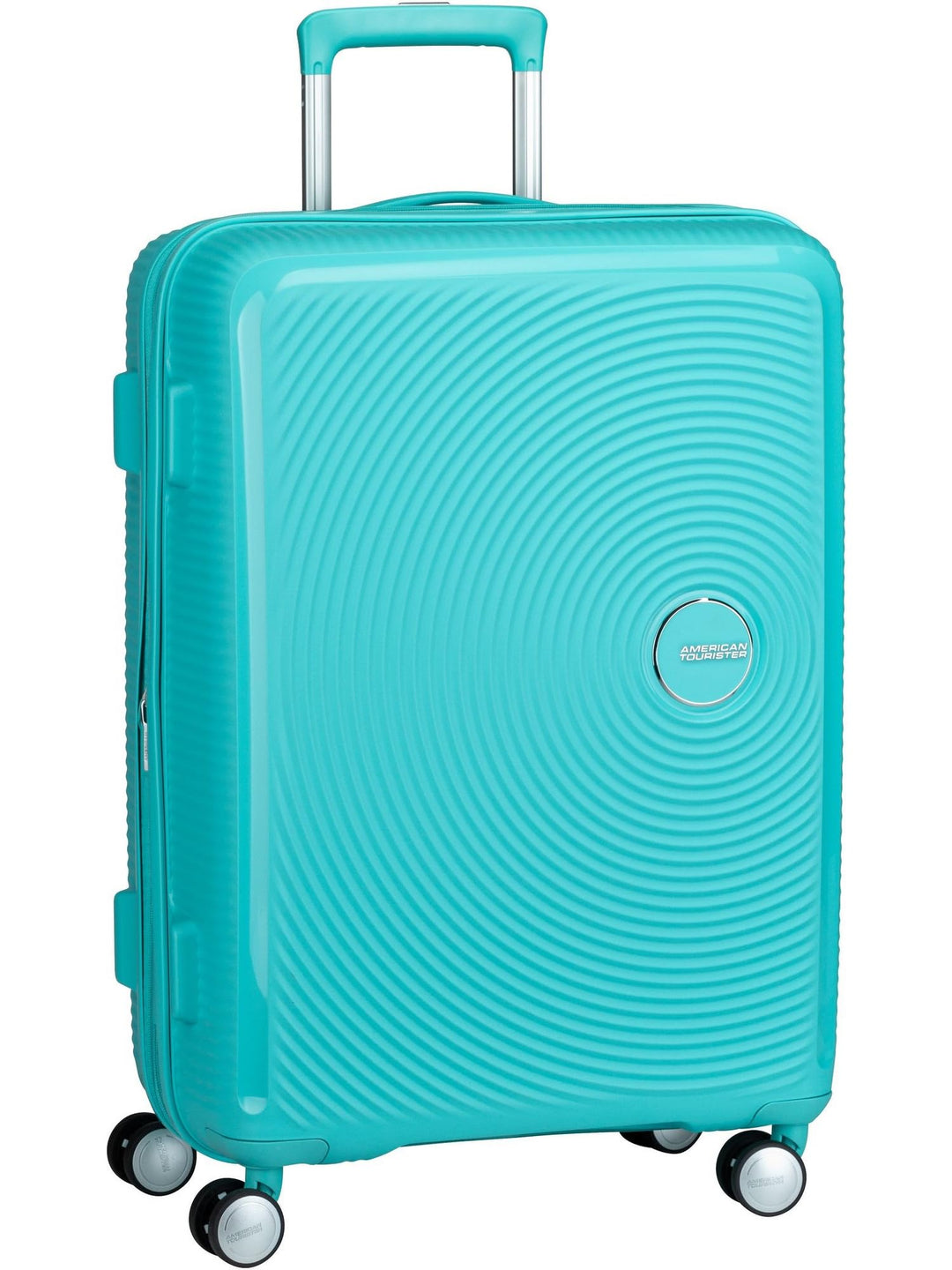 American Tourister Soundbox - Spinner M Erweiterbar Koffer, 67 cm, 71.5/81 L, Blau (Poolside Blue) P
