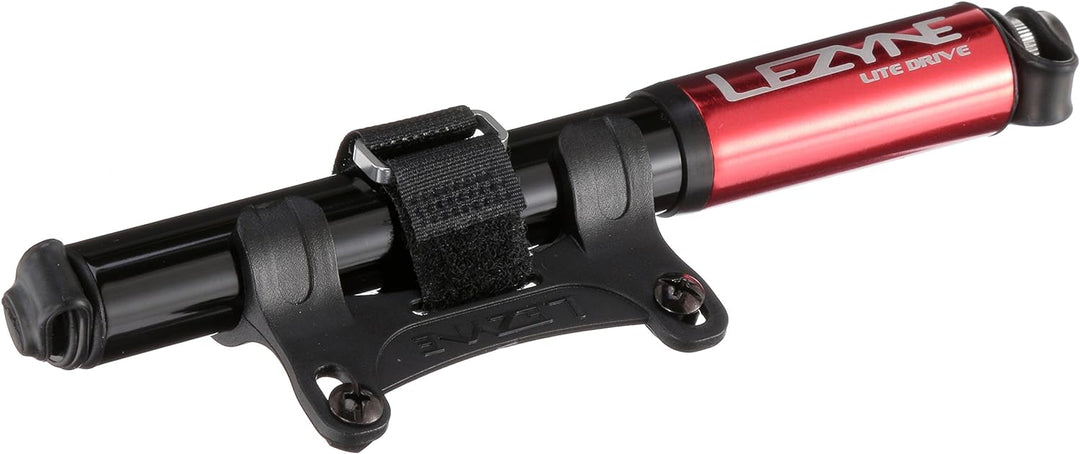 Lezyne 47128059893VAR - Mini pumpenpumpe Aluminium LITE Drive CNC 160PSI 11 BAR 180MM rot, rot