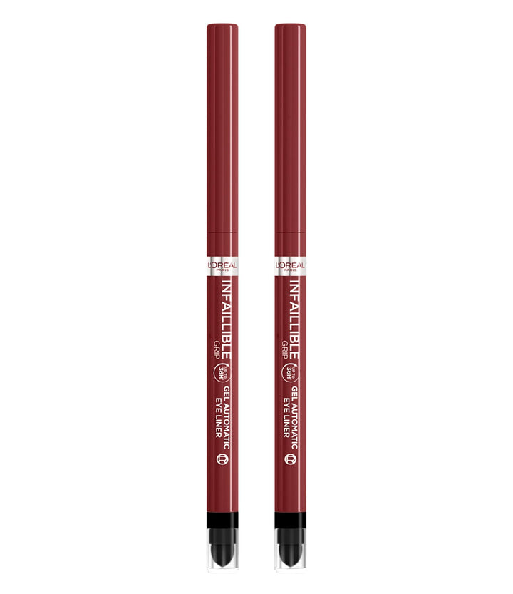 L'Oréal Paris Infaillible Grip Automatischer Eyeliner, Gel Bronze, Blaze, Bordeaux, langer Halt, 36
