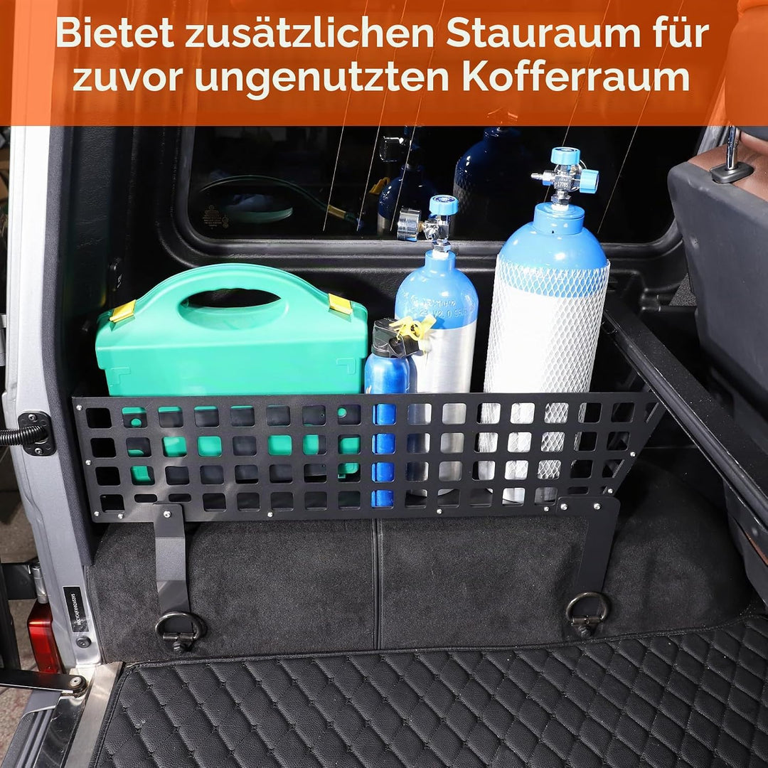 Kofferraum-Organizer, linke und rechte Seitenablage, Legierung, schwarz, Multifunktions-Aufbewahrung