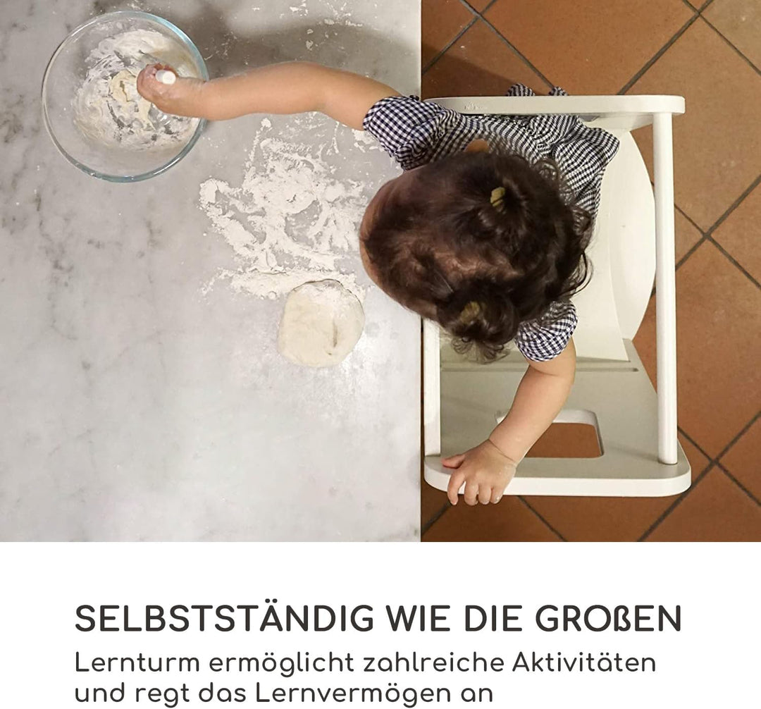 moblì Ully One by schmutzabweisende und waschbare Lernturm | Made in Italy nach Montessori-Prinzipie