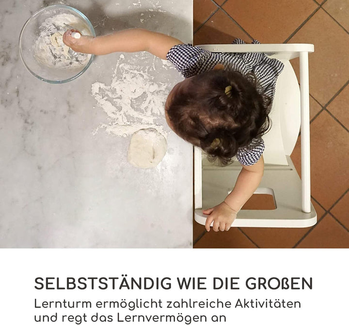 moblì Ully One by schmutzabweisende und waschbare Lernturm | Made in Italy nach Montessori-Prinzipie