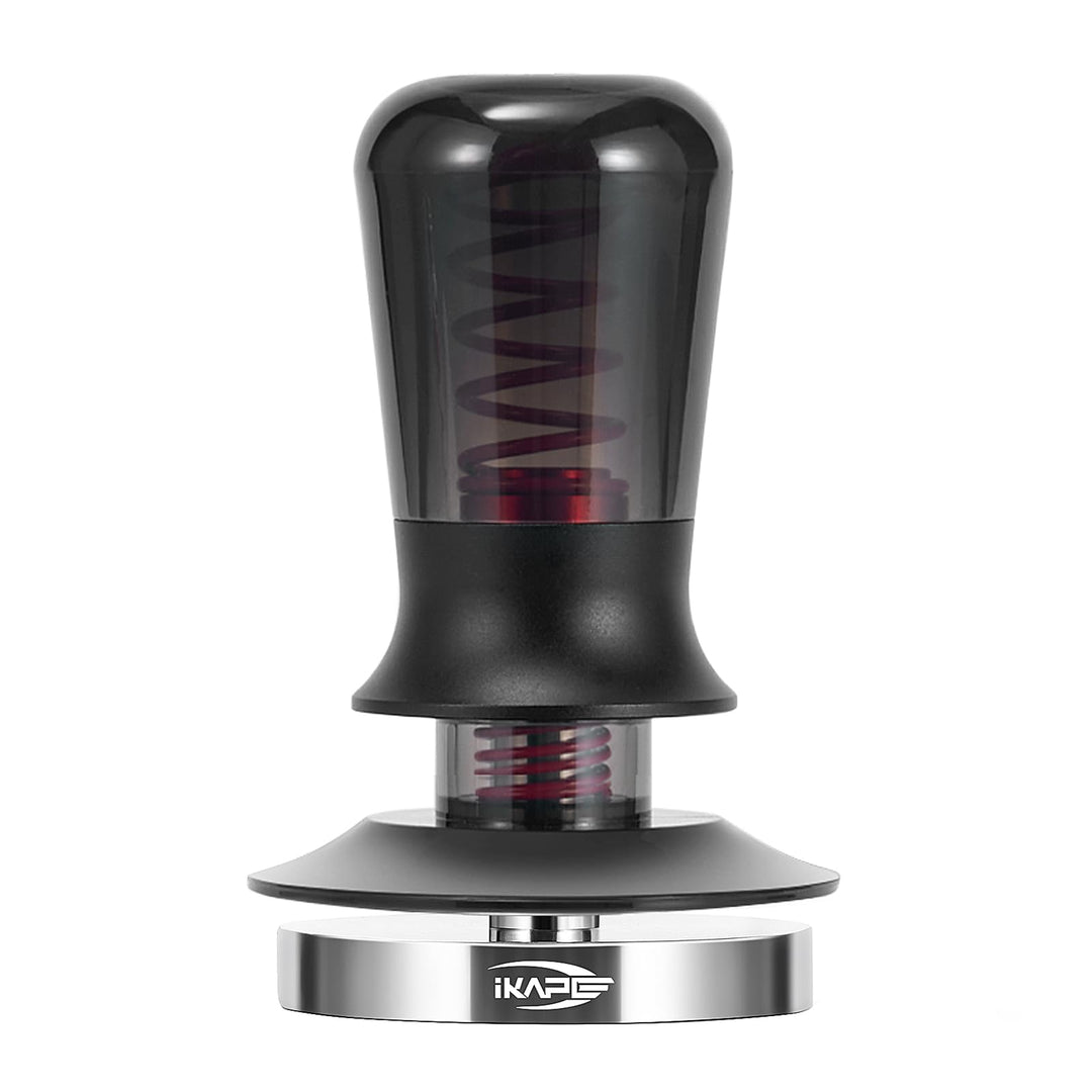 IKAPE 51-mm-Kaffeetamper für Espresso, federkalibrierter Tamper mit halbtransparentem Design, Tamper